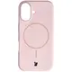 Silikonowe etui z pierścieniem magnetycznym Bizon Soft Case do Apple iPhone 16 jasnoróżowe
