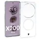 Etui z pierścieniem magnetycznym Bizon Case CrystalO do Vivo X200 Pro przezroczyste