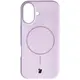 Silikonowe etui z pierścieniem magnetycznym Bizon Soft Case do Apple iPhone 16 jasnofioletowe