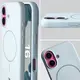 Silikonowe etui z pierścieniem magnetycznym Bizon Soft Case do Apple iPhone 16 błękitne