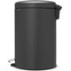 Kosz na śmieci Brabantia New Icon na pedał szary