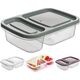 Orion Pojemnik DZIELONY do żywności, 2-częściowy, lunchbox, 0,75L