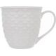 Orion Duży kubek ceramiczny, SERCA, z uchem, do kawy, herbaty, 580 ml, BIAŁY