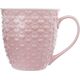 Orion Duży kubek ceramiczny, serca, z uchem, do kawy, herbaty, 580 ml, różowy