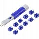 Renkforce RJ45 LAN-port RF-4695234 Σετ με 10 τεμ. Ασημί μπλε συμπεριλαμβανομένου 1 κλειδιού RF-4695234