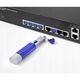 Renkforce RJ45 LAN-port RF-4695234 Σετ με 10 τεμ. Ασημί μπλε συμπεριλαμβανομένου 1 κλειδιού RF-4695234