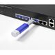 Renkforce RJ45 LAN-port RF-4695234 Σετ με 10 τεμ. Ασημί μπλε συμπεριλαμβανομένου 1 κλειδιού RF-4695234