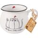 Orion Kubek ceramiczny z uchem koty kotki do picia kawy herbaty 300 ml