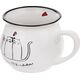Orion Kubek ceramiczny z uchem koty kotki do picia kawy herbaty 300 ml
