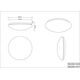 Lampa sufitowa lampa sufitowa Lukida 38 x 10 cm akrylowa led biała 2-częściowa