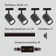 Light Prestige 1-fazowy system szynowy Tokio LP-787 SET 1F BK czarny z regulacją