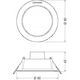 Lampa sufitowa Osram Oprawa LED DOWNLIGHT IP44 DN 90 4W 840 WT 4058075702882