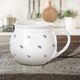 Orion Kubek z uchem ceramiczny biały MODROBILA 190 ml