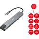 Equip Adapter USB-C -> HDMI.GbE.3xUSB3.2 Gen1.SD/TF.PD 100W