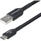 Καλώδιο USB-A σε USB-C 4M Μαύρο/Καλώδιο USB 2.0 Μεταφοράς Δεδομένων