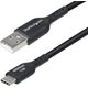Καλώδιο USB-A σε USB-C 3M Μαύρο/Καλώδιο USB 2.0 Μεταφοράς Δεδομένων