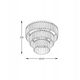 Zuma Line Tifanny P17127-4-GD πλαφονιέρα 4x40W E14 χρυσό/διαφανές