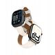 Δερμάτινο λουράκι AMAZINGTHING Class Band για Apple Watch 45 / 46 / 49 mm - ανοιχτό μπεζ