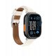 Δερμάτινο λουράκι AMAZINGTHING Class Band για Apple Watch 45 / 46 / 49 mm - ανοιχτό μπεζ