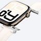 Δερμάτινο λουράκι AMAZINGTHING Class Band για Apple Watch 45 / 46 / 49 mm - ανοιχτό μπεζ
