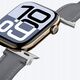 Δερμάτινο λουράκι AMAZINGTHING Class Band για Apple Watch 45 / 46 / 49 mm - γκρι
