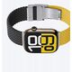 Σετ 2 λουριών AMAZINGTHING Blend Band για Apple Watch 45 / 46 / 49 mm - κίτρινο-μαύρο / μαύρο