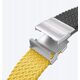 Σετ 2 λουριών AMAZINGTHING Blend Band για Apple Watch 45 / 46 / 49 mm - κίτρινο-μαύρο / μαύρο