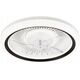 Lamkur Gemma 49908 ανεμιστήρας οροφής φωτιστικό 1x37W LED 3000K 4000 lm λευκό