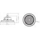 Φωτιστικό High-Bay Slim Light Design UFO LED 150W 4000K 24000LM 90° 1-10 DIM IP66 IK10 μαύρο