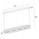 Φωτιστικό κρεμαστό Maxlight Singapur P0553 1x80W LED 3000K 4400 lm μαύρο/καφέ