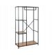 Μεταλλική ραφιέρα με 4 ράφια MDF, 90 x 40 x 167 cm