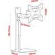 Red Eagle Stojak biurkowy Ax Flexi Duo Combo 13'' - 42''