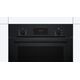 Φούρνος Bosch | HBF133BA1 | 66 L | Ηλεκτρικός | EcoClean | Κουμπιά | Ύψος 59.5 cm | Πλάτος 59.4 cm | Μαύρο