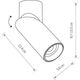 Lampa sufitowa Nowodvorski Punktowa lampa India 7860 sufitowy reflektorek czarny do sypialni