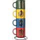 Harry Potter Harry Potter - Zestaw kubków ceramicznych ze stojakiem 300 ml 4 szt. Hogwart Houses