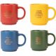 Harry Potter Harry Potter - Zestaw kubków ceramicznych ze stojakiem 300 ml 4 szt. Hogwart Houses