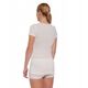 Γυναικείο μπλουζάκι με κοντό μανίκι COMFORT MERINO κρεμ XL