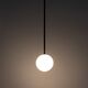 Lampa wisząca Nowodvorski Stylowa lampa wisząca Kier 10307 kula biała czarna