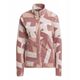 Bluza damska adidas TERREX Multi Printed Full-Zip Fleece Jacket - woner beige/quiet crimson rozmiar: s