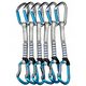 Ekspresy wspinaczkowe Climbing Technology Salto Set NY 17 cm 6-Pack - titanium/electricblue