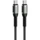 Καλώδιο USB C σε USB C FORCELL F-Energy QC4.0 PD 5A 100W Cafule 0,25 m C260 μαύρο