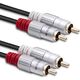 Kabel Qoltec RCA (Cinch) x2 - RCA (Cinch) x2 1m czarny (52336)