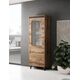 Cama Meble Witryna NORD 60x38x182,5 dąb wotan/antracyt