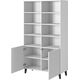 Cama Meble Regał PAFOS 100x40xH176,5 biały mat