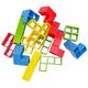 Gra Zręcznościowa Balansująca Wieża Klocki 22 Karty 16 Klocków LEAN Toys