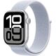 Apple Watch Series 10 (GPS) 42mm Ασημί Αλουμινένια Θήκη με Μπλε Αθλητικό Λουράκι (MWWD3)