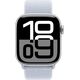 Apple Watch Series 10 (GPS) 42mm Ασημί Αλουμινένια Θήκη με Μπλε Αθλητικό Λουράκι (MWWD3)