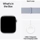 Apple Watch Series 10 (GPS) 42mm Ασημί Αλουμινένια Θήκη με Μπλε Αθλητικό Λουράκι (MWWD3)