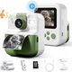 Aparat Natychmiastowy Dla Dzieci Cyfrowy Mp3 Gry Druk Telefon Obiektyw 180s / P02 Zielony