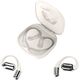 Ακουστικά Bluetooth Open-Ear 4smarts SkyBuds AI Screen, μπεζ